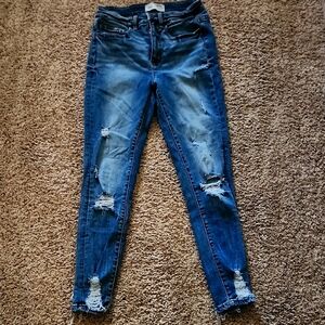 Bke Parker High Rise Ankle  Skinny Jeans Size 25